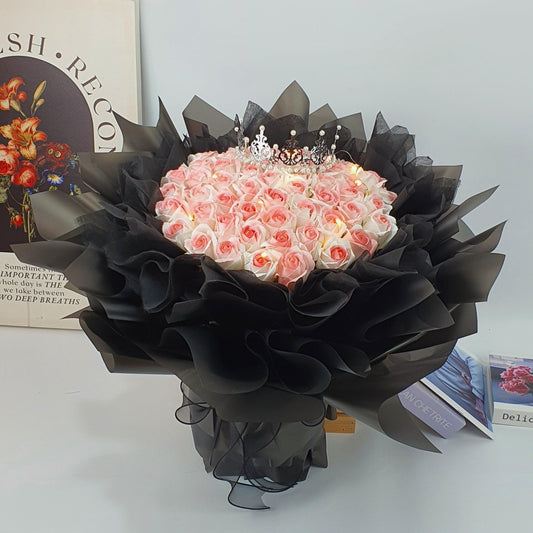 Enamor Elegance - Soap Flower Bouquet-Soap Flower-33 stalks-Pink-De Fairy Tales