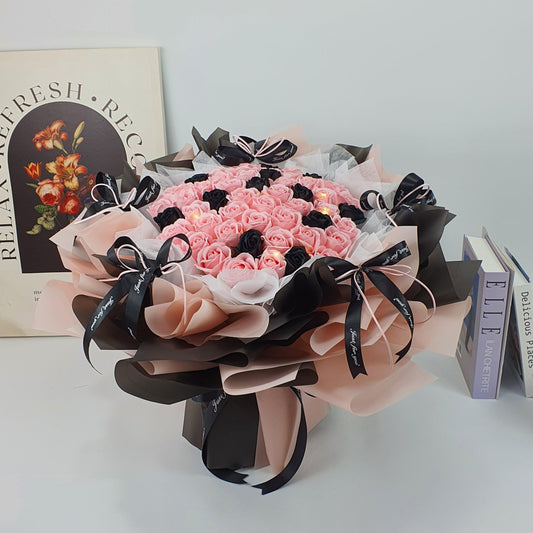 Forever Yours - Soap Flower Bouquet-Soap Flower-33 stalks-Pink-De Fairy Tales